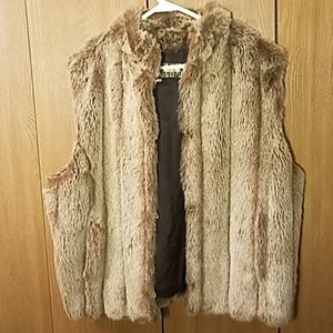 Faux fur vest